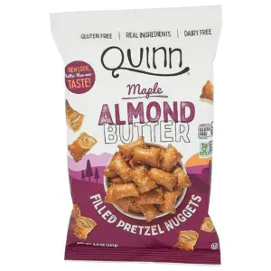 Quinn Popcorn | Pretzel Nuggets | Maple Almond Butter Filled | 5 Ounce Pack of 2