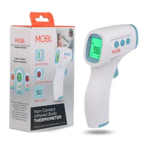 MOBI Non-Contact Forehead Digital Thermometer | High Fever Indicator | for Baby | Kids | and Adults