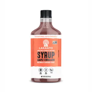 Lakanto Sugar-Free Cinnamon Maple Syrup | Monk Fruit | Vegan | 13 fl Ounce | Pack of 1