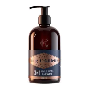 King C. Gillette Men's Beard & Face Wash | 11.8 Ounces