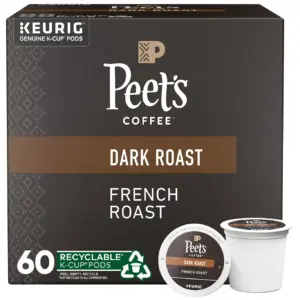 Peet's Coffee | Dark SCH4Roast Keurig K-Cup Pods | Major Dickason's Blend 75 Count (1 Box of 75 K-Cup Pods)