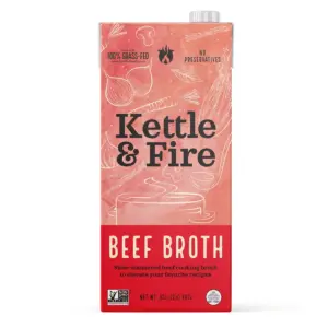 Kettle and Fire Beef Cooking Broth | Shelf-Stable | 32 Ounce | Single