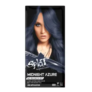 Splat Midnight Complete Kit | Semi-Permanent Hair Dye without Bleach | Azure | 1 | Blue | Dark Blue