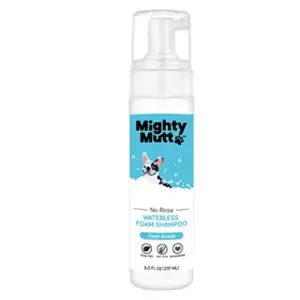 Mighty Mutt Hypoallergenic Waterless Shampoo for Dogs | Dry Shampoo for Dogs | Waterless Foam No Rinse | Anti-Itch | Soothing & Deodorizing | 8oz