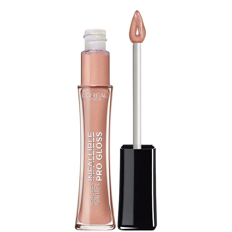 L'Oreal Paris Infallible 8 Hour Liquid Pro Lip Gloss | Nude Petal | 0.21 fl Ounce | Single