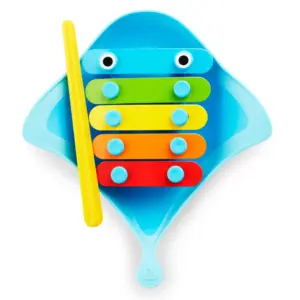 Munchkin Dingray Musical Baby Bath Toy | 12 Months+ | Unisex | Blue | 1 Count | Pack 1