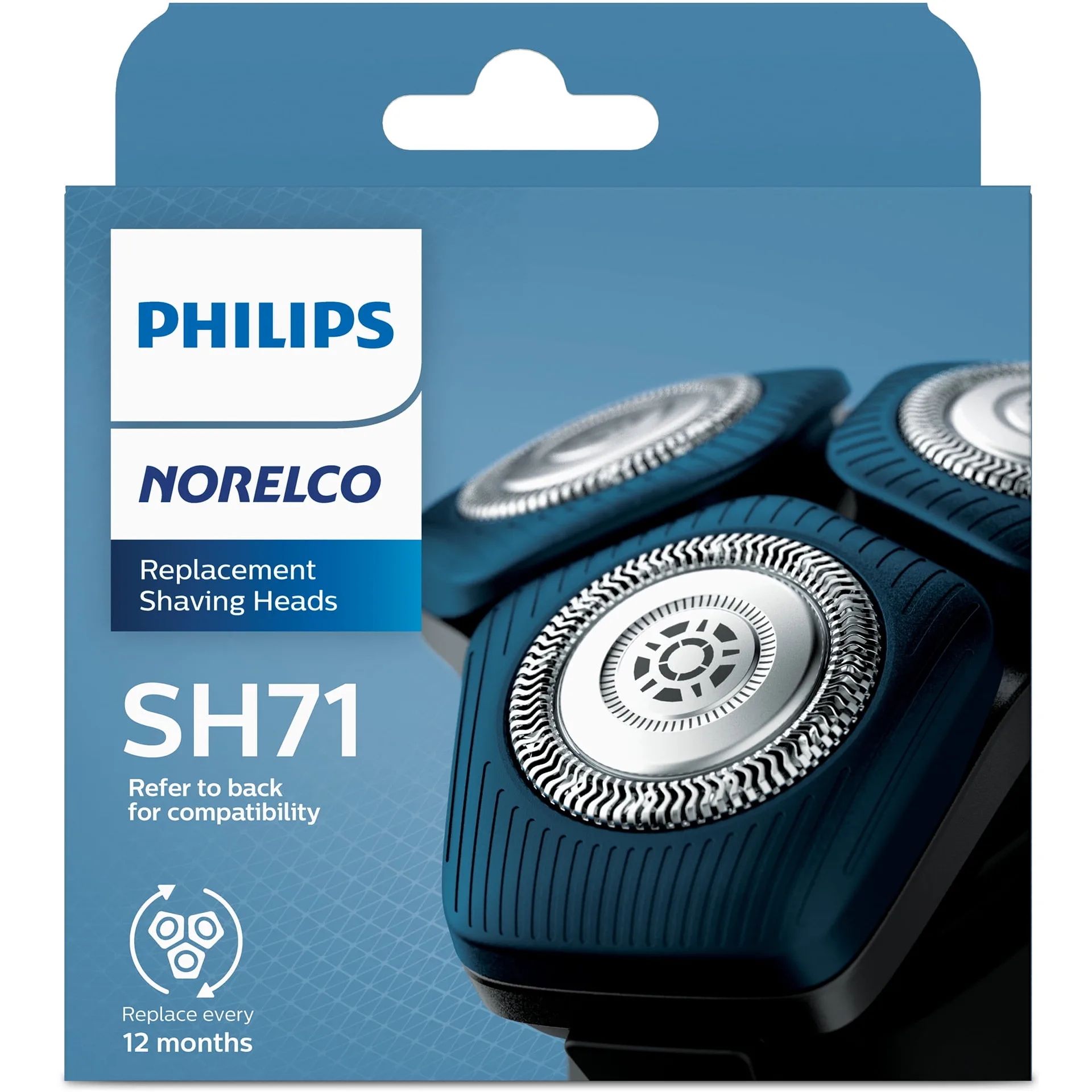 Philips Norelco Shaving Head for Shaver Series 7000 & Angular-Shaped Series 5000 | SH71/52
