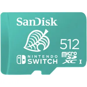 SanDisk 512GB microSDXC Memory Card for Nintendo Switch | Multicolor