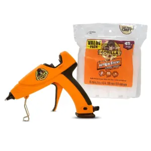 Gorilla Dual Temp Mini Hot Glue Gun Kit with 30 Hot Glue Sticks | (Pack of 1) 30 Sticks