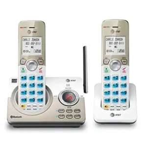 VTech | AT DL72219 DECT 6.0 Expandable Cordless Phone System with Digital Answering System | White/Champagne