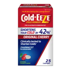 Cold-EEZE Natural Cherry Zinc Lozenges | Cold Remedy | 25 Ct