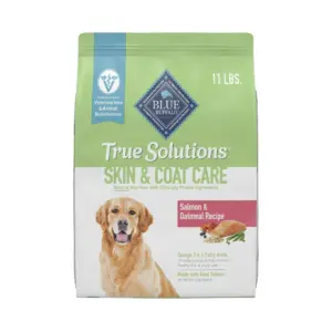 Blue Buffalo True Solutions Skin and Coat Care Natural Dry Dog Food | Salmon | 11-lb. Bag | 11 lbs
