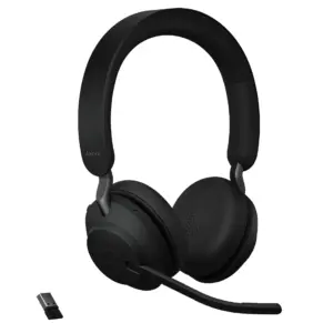 Jabra Evolve2 65 | USB-A UC Stereo | Black Wireless Headset / Music Headphones