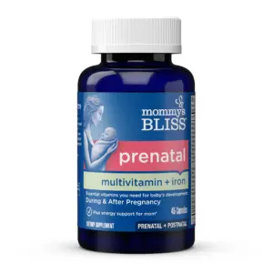 Mommy's Bliss Prenatal Multivitamin + Iron | 45 Capsules