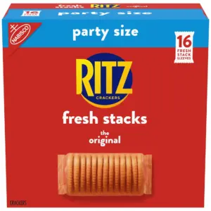 RITZ Fresh Stacks Original Crackers | Party Size | Travel Snacks | 23.7 Ounce (16 Multi Snack Packs) | Single