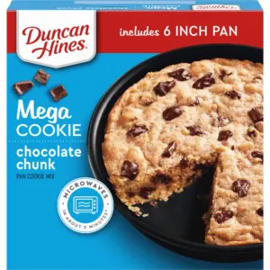 (2 pack) Duncan Hines MEGA Cookie Chocolate Chunk Pan Cookie Mix | Thanksgiving Cookies | 7.8 Ounce