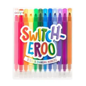 OOLY Switch-Eroo 12 Double Sided Color Changing Markers | Switch-eroo 12 Markers