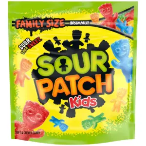 SOUR PATCH KIDS Soft and Chewy Candy | Family Size | Bulk Candy | 1.8 lb