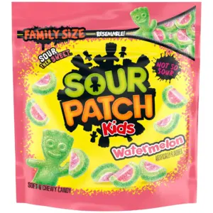 SOUR PATCH KIDS Watermelon Soft and Chewy Candy | Family Size | Bulk Candy | 1.8 lb