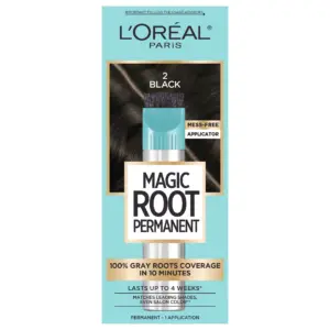 L'Oreal Paris Magic Root Rescue 10 Minute Root Hair Coloring Kit | 2 Black | 1 kit
