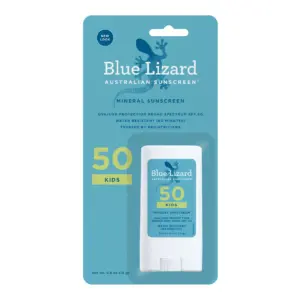 Blue Lizard Kids SPF 50 Mineral Sunscreen Stick | Broad Spectrum | All Ages | 0.5 fl Ounce