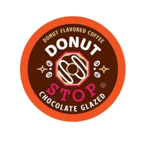 Donut Stop Flavored Coffee Pods,Keurig 2.0 | Chocolate Glazed Flavor | 40 Count