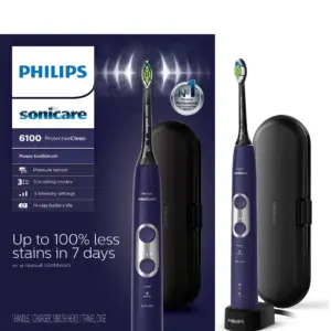 Philips Sonicare ProtectiveClean 6100 Deep Purple with Pressure Sensor | Whitening