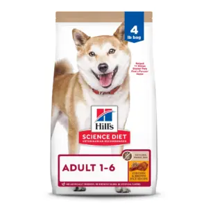 Hill's Science Diet No Corn | Wheat | Soy Chicken and Brown Rice Dry Dog Food | 4lb Bag