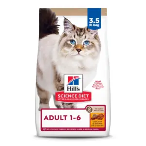 Hill's Science Diet No Corn | Wheat | Soy Chicken and Brown Rice Dry Cat Food | 3.5lb Bag | Chicken and Brown Rice | 3.5 lbs