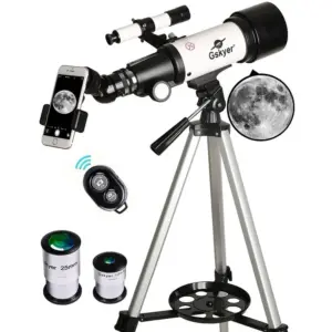 Gskyer 70mm f/5.7 Refracting Telescope with Phone Adapter | Wireless Remote | Carry Bag