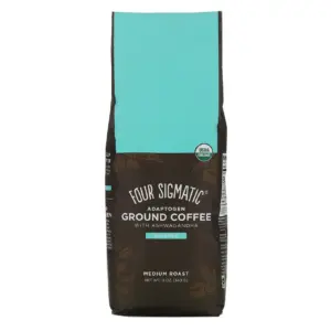 Four Sigmatic Adaptogens Coffee with Ashwagandha | Ground | Medium Roast | Balance | 12 Ounce (340 g)