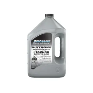 Quicksilver 10W-30 4-Stroke Synthetic Blend Marine Engine Oil | 1 Gallon