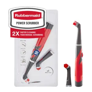 Rubbermaid Power Scrubber with 1 All-Purpose Scrubbing Head & 1 Grout Scrubbing Head