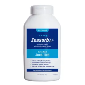 3 Pack Zeasorb-Af Antifungal Jock Itch Super Absorbant Powder 2.5 Ounce (71 G) Each