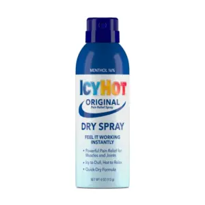 Icy Hot Original Pain Relief Dry Spray 4 Ounce. With 16% Menthol | Feel It Working Instantly