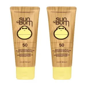 Sun Bum Original Spf 50 Sunscreen Lotion Vegan & Reef Friendly (octinoxate Oxybenzone Free) Broad Spectrum Moisturizing Uva/uvb With Vitamin E 3 Ounce 2 Pack