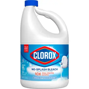 Clorox Splash-Less Liquid Bleach Cleaner | Regular Scent | 117 fl Ounce | 117 Fluid Ounce | Single