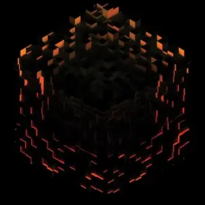 C418 | Minecraft Volume Beta | Red Orange and Yellow Splatter | Music and Performance | Vinyl