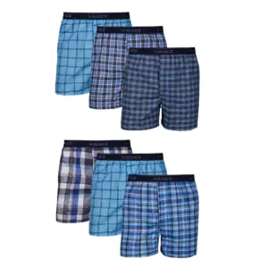 Hanes ComfortSoft Men's Boxers Pack | Moisture-Wicking Cotton Jersey | 6-Pack | M | woven
