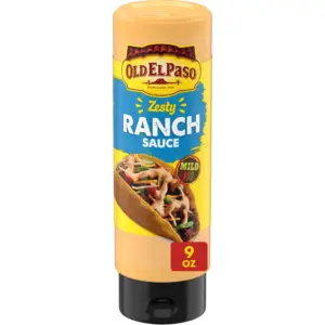 Old El Paso Taco Sauce | Zesty Ranch Sauce | Squeeze Plastic Bottle | 9 Ounce