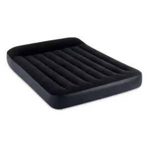 Intex 64147ED Dura Beam Pillow Rest Standard Classic Air Bed Soft Top Inflatable Blow Up Mattress | Full