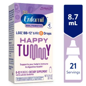 Enfamil Dual Probiotics Vitamin Drops | Supports Baby's Immune and Digestive Health | 8.7mL Bottle​ | Single