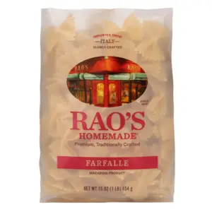 Rao's Homemade Farfalle Pasta | Premium Italian Pasta Made from Durum Semolina Flour | 16 Ounce | Single