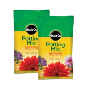 Miracle-Gro Potting Mix 16 qt. | 2-Pack | Feeds Up to 6 Months | For Use Inch Containers