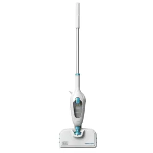 BLACK+DECKER Classic Steam-Mop | Corded | Multi surface Cleaning | Hardwood | Ceramic | & Vinyl Floors | with Microfiber Pad | HSM13E1W