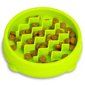 Catstages Kitty Slow Feeder Cat Bowl | Green