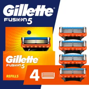 Gillette Fusion5 Razor Blade Refill ,Manual Razor Men | 4 count