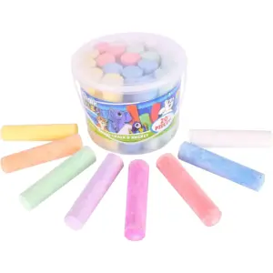 Sunny Days Entertainment Maxx Chalk Sidewalk Chalk with Storage Bucket | (20 Pack)