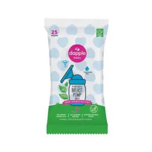 Dapple Breast Pump Cleaning Wipes | Fragrance Free | 25ct