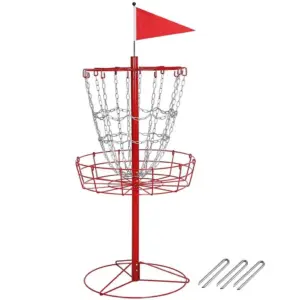 Yaheetech 12-Chain Portable Disc Golf Basket | Red